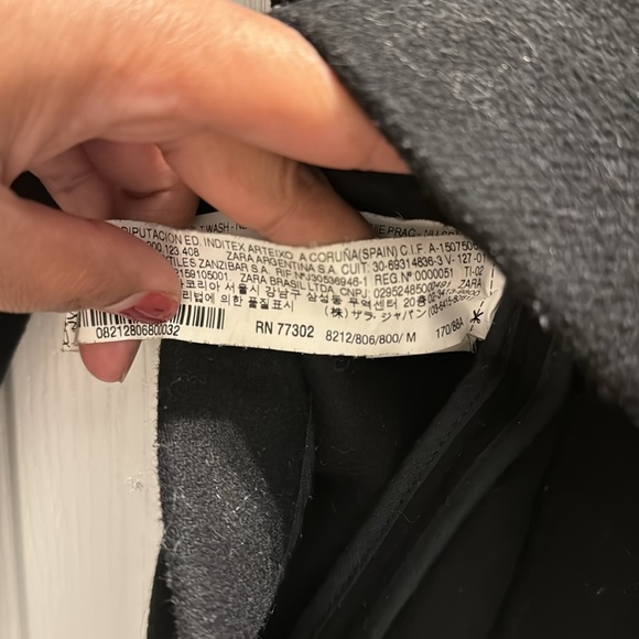 ZARA Short Wool Coat - Picture 9 of 10